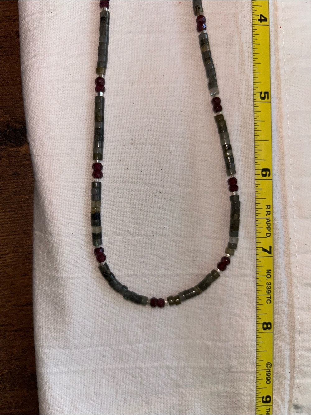 Handmade Labradorite and Garnet Women's Necklace